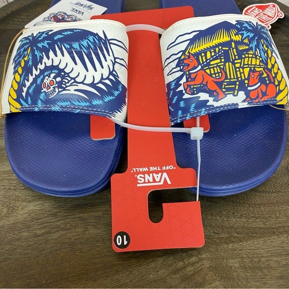 Vans La Costa Slide Sandals DJ Javier Marshmallow Size 10 Men - Picture 3 of 10